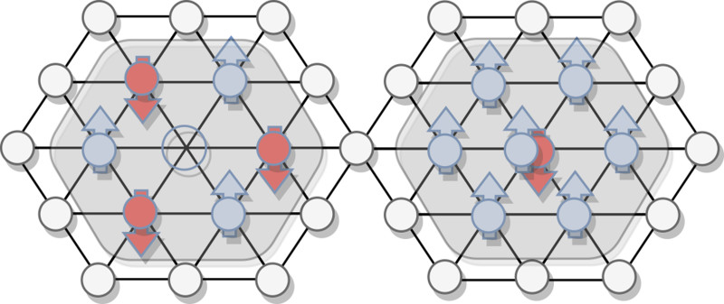 Solving Physics Puzzles With Coloured Dots