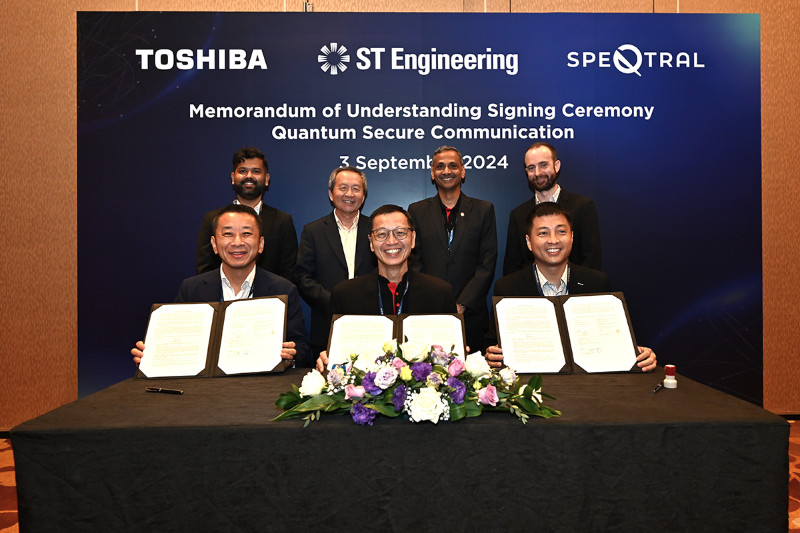 Toshiba and SpeQtral Enter MOU with ST Engineering to Accelerate Quantum-Secure Communication Solutions in Southeast Asia