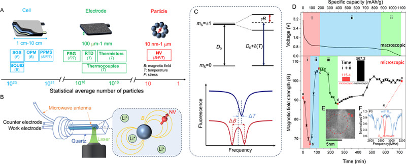 Operando Quantum Sensing Captures Nanoscale Electrochemical Evolution in Battery